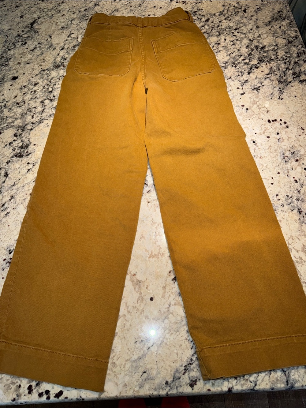 Everlane High Rise Jeans in Gold/Brown/Mustard Tone